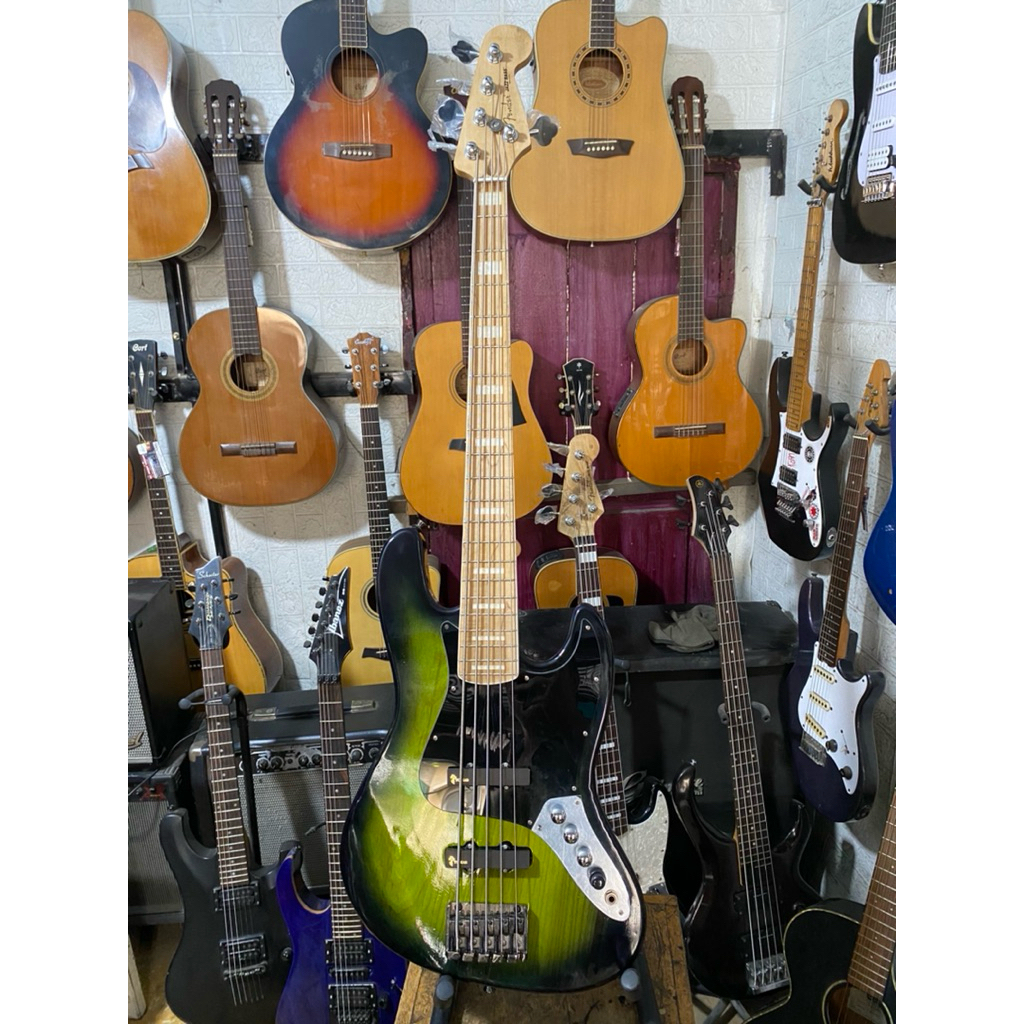 Bass Fender Jazz Bass 5 String Aktif HQ Second istimewa