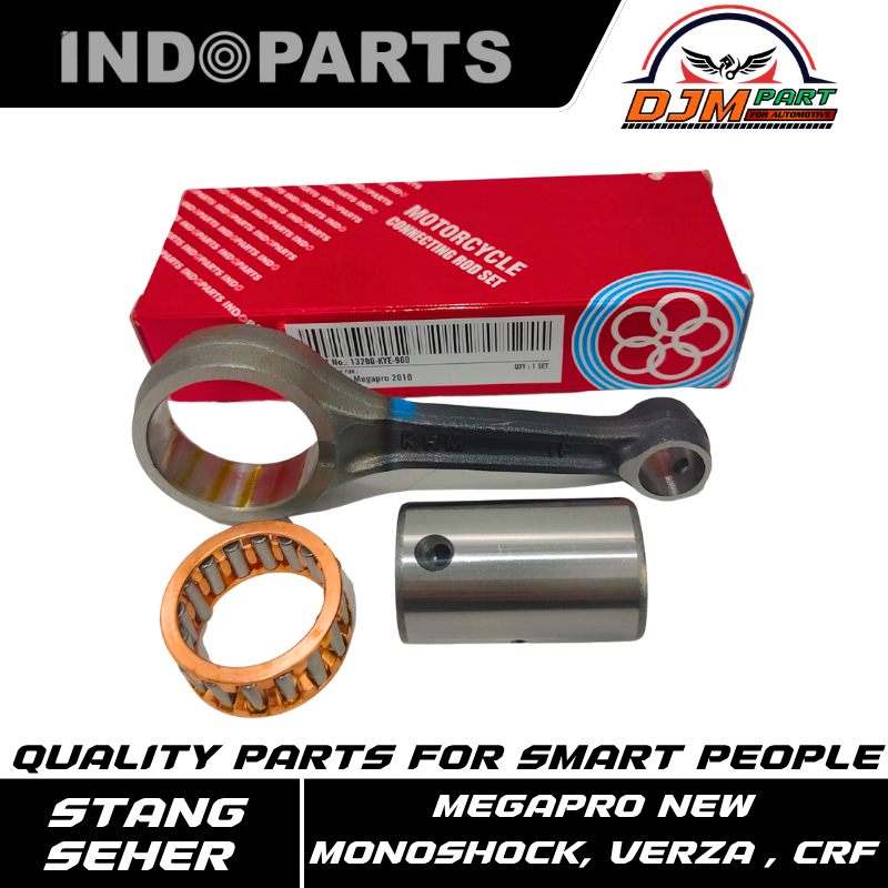 INDOPARTS Stang Seher Kit Connecting Rod Set Megapro New Monoshock 2010 Original