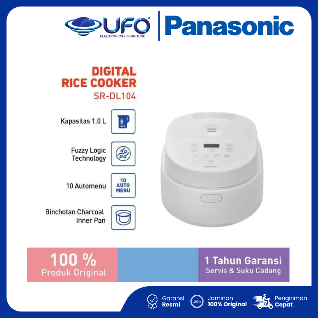 Panasonic Rice Cooker SRDL104WSR Multifunctional Digital [1.0L]