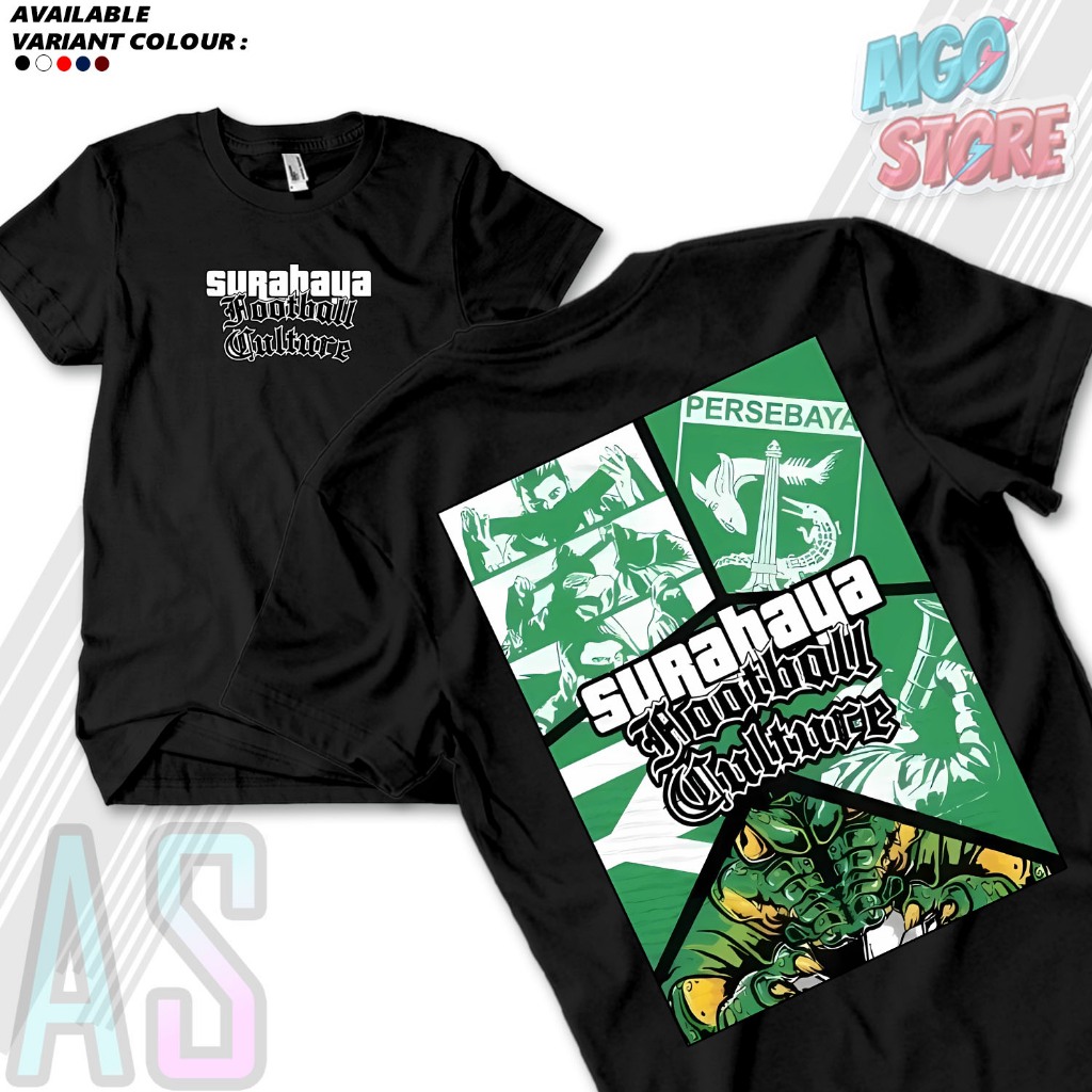 Kaos Persebaya "Persebaya GTA" - Kaos Supporter /Surabaya Fans/distro Persebaya/Bonex/Kaosan