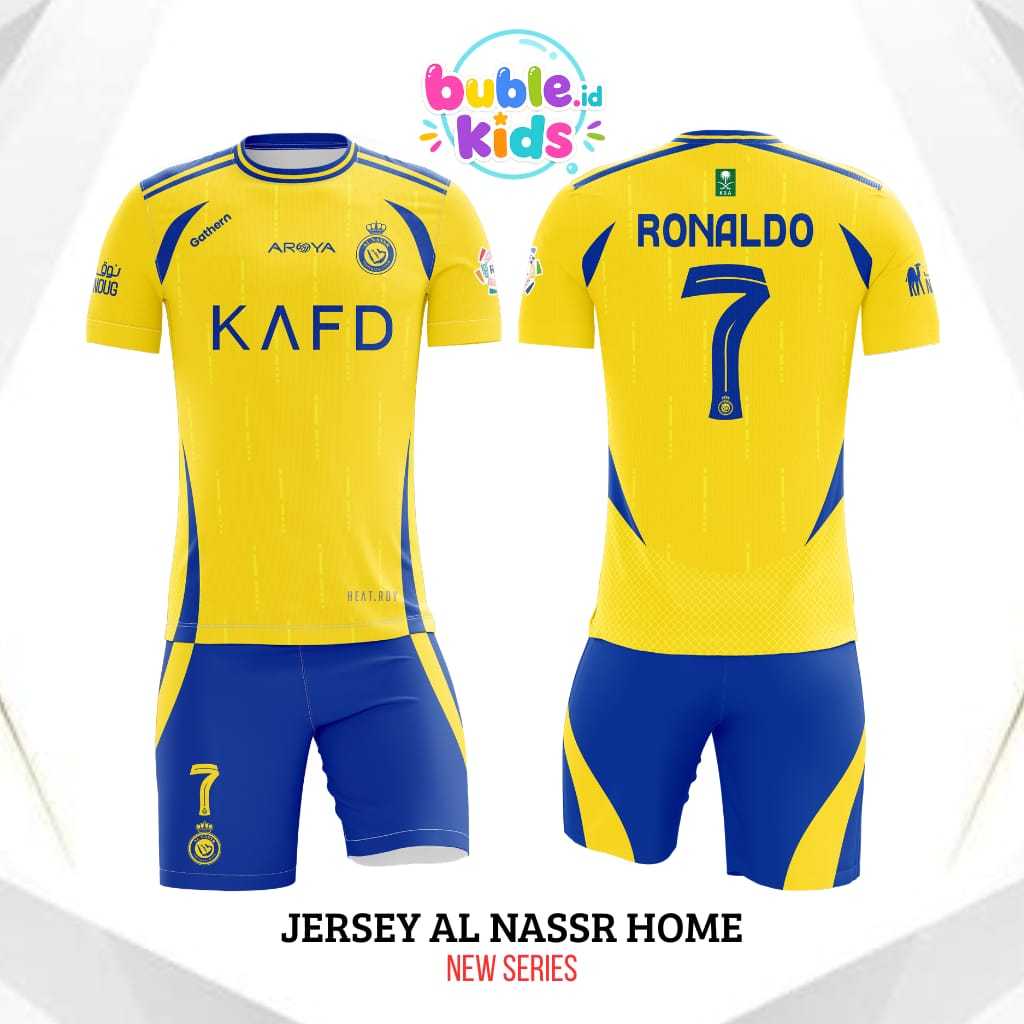 SETELAN TERBARU Jersey al nassr home | kaos olahraga anak best seller original premium promo | Jerse