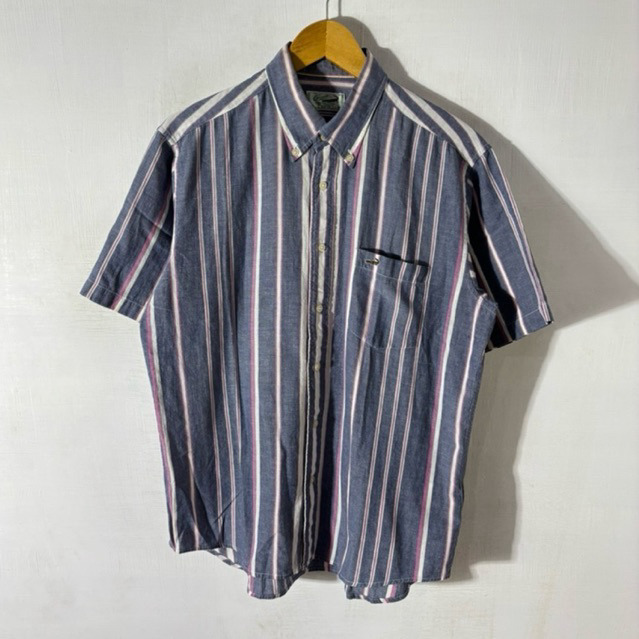 KEMEJA PENDEK CROCODILE STRIPE