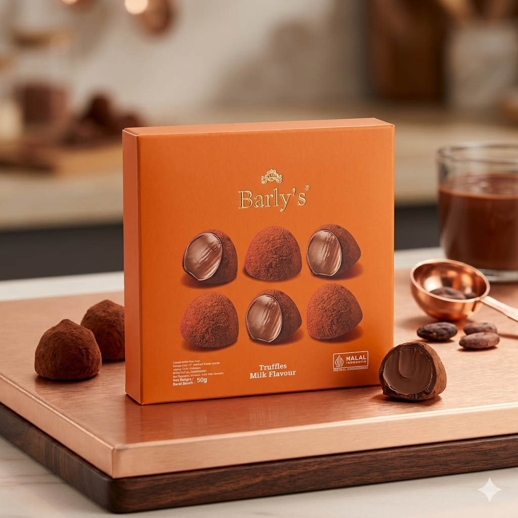 Coklat Barly's Truffle Milk/Matcha/Dark Box 50gr