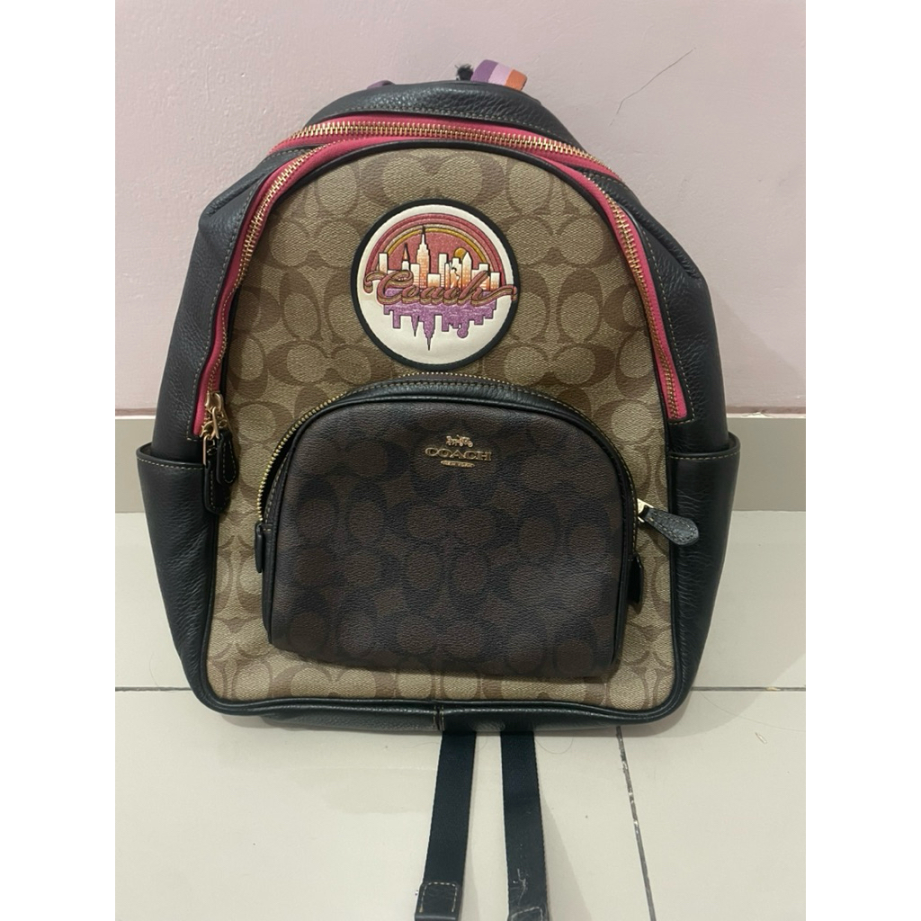 PL Tas Ransel Coach Signature Canvas original