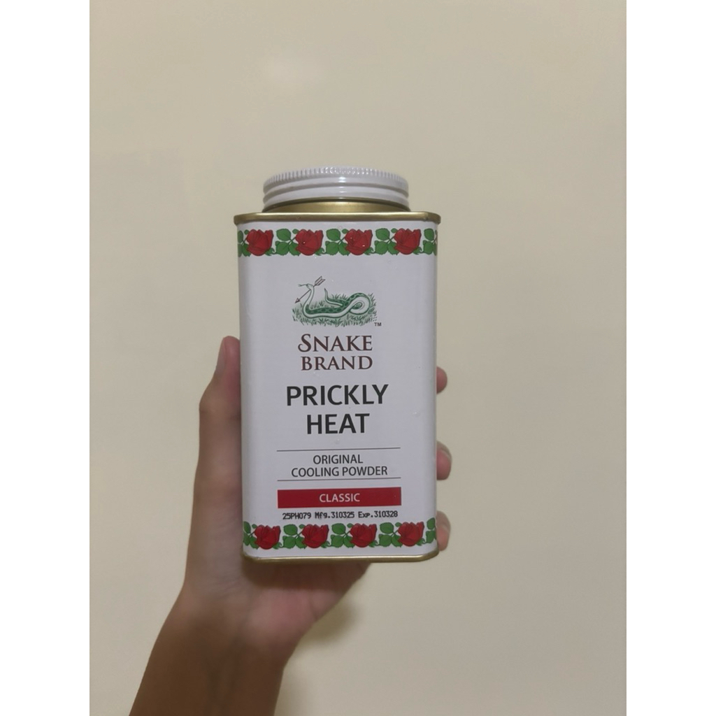 Preloved Prickly Heat bedak Ular, Isi 85%, ori thailand 100%