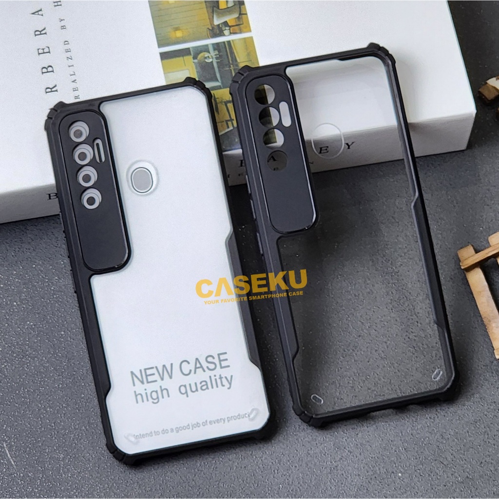 Tecno Spark 7 Pro Case Fusion shockproof Transparan Casing Tecno Spark 7 Pro