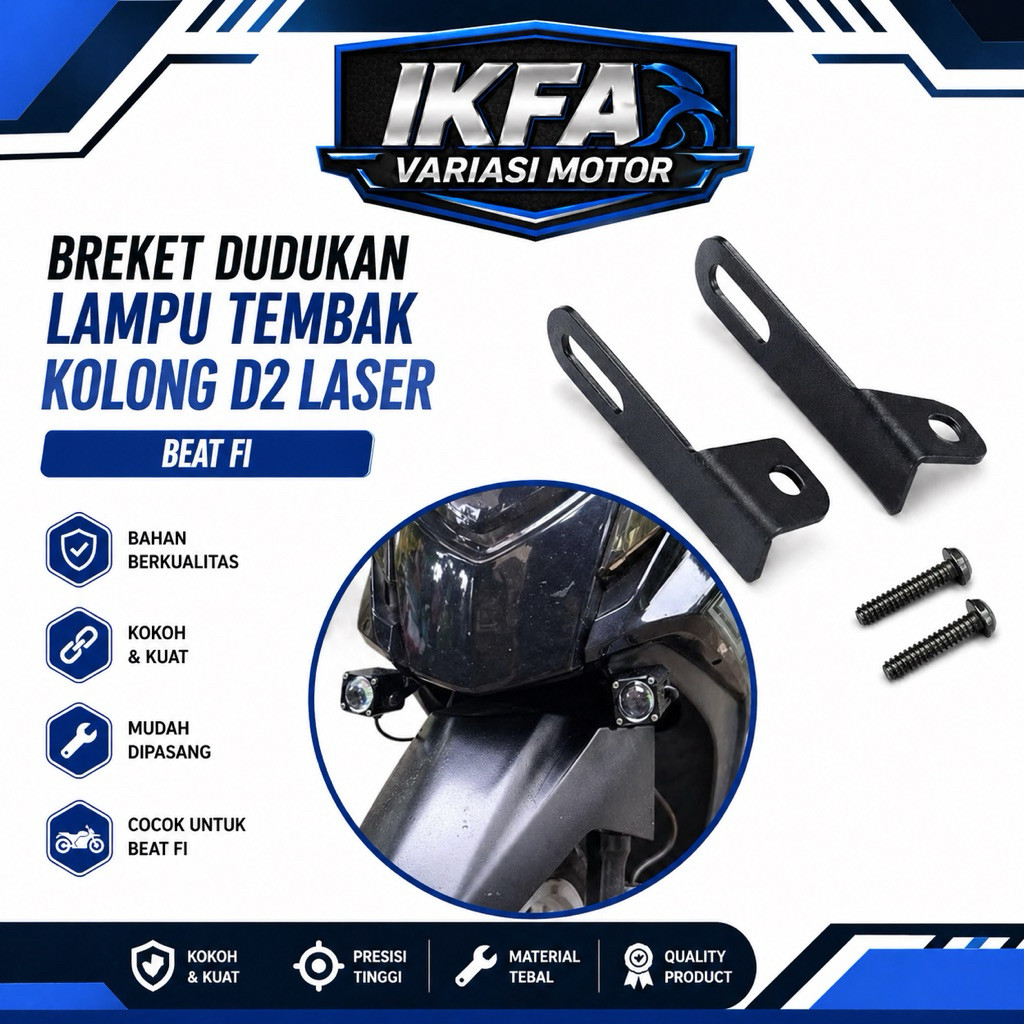 Breket Dudukan Lampu Tembak Breket Lampu Kolong Beat Fi Breket Bracket Dudukan Lampu Kolong Foglamp 