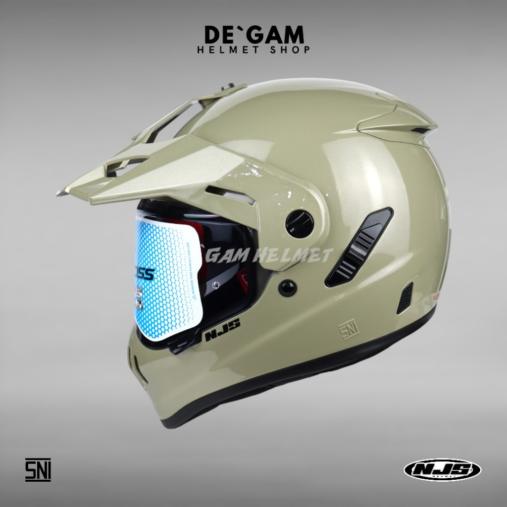 NJS S-Cross Solid - Brooklyn Sand - Helm Touring - Helm Half Face