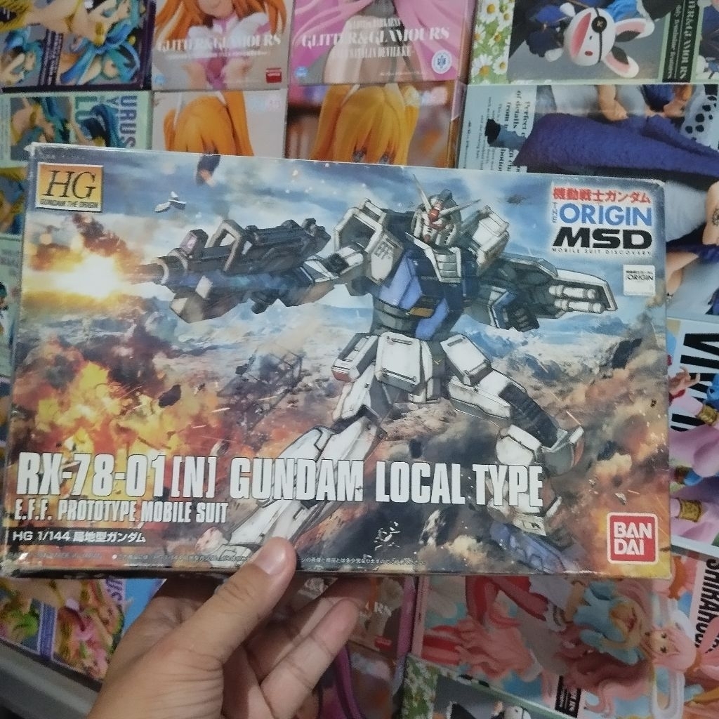 HG 1/144 RX-78-01(N) Gundam Local Type dari seri Mobile Suit Gundam The Origin MSD. BANDAI