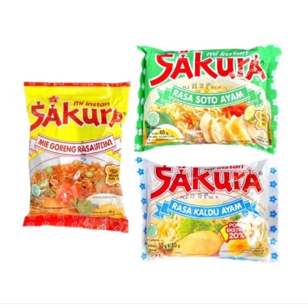 SAKURA MIE INSTAN GORENG DAN KUAH