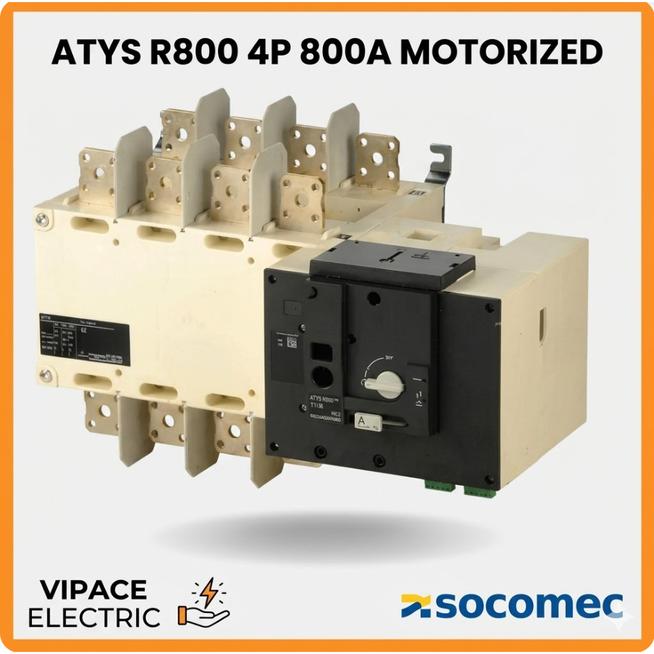 ATYS R800 4P 800A MOTORIZED CHANGE OVER SWITCH OTOMATIS SOCOMEC