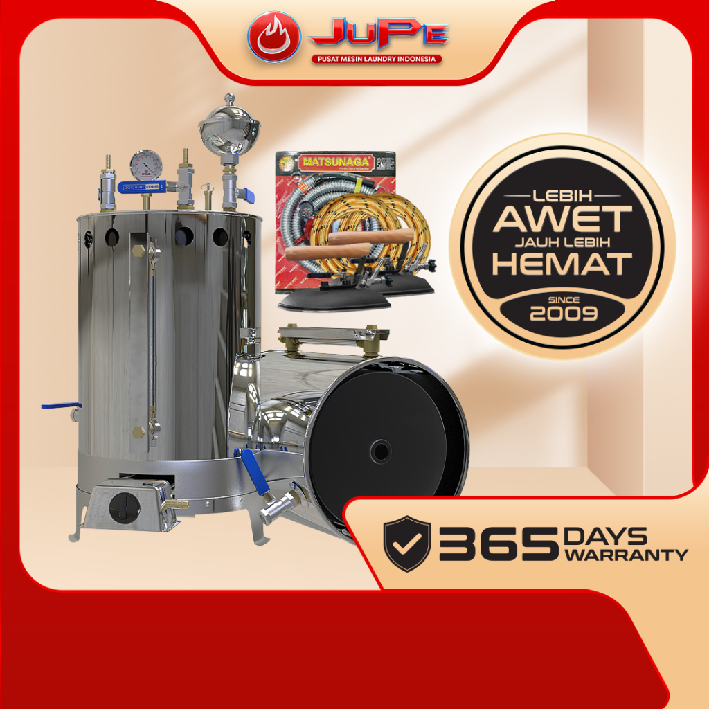 Setrika Uap Boiler 15 liter Besi 2 Setrika