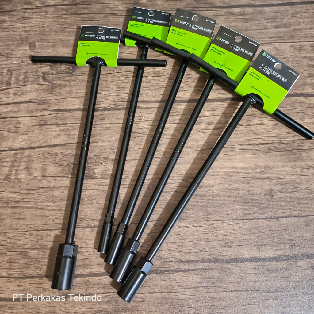 Kunci T 8-10-12-14-17-19 Mm Tekiro Kunci Sock T Type Hitam Wrench Tekiro Original Termurah Kunci Soc