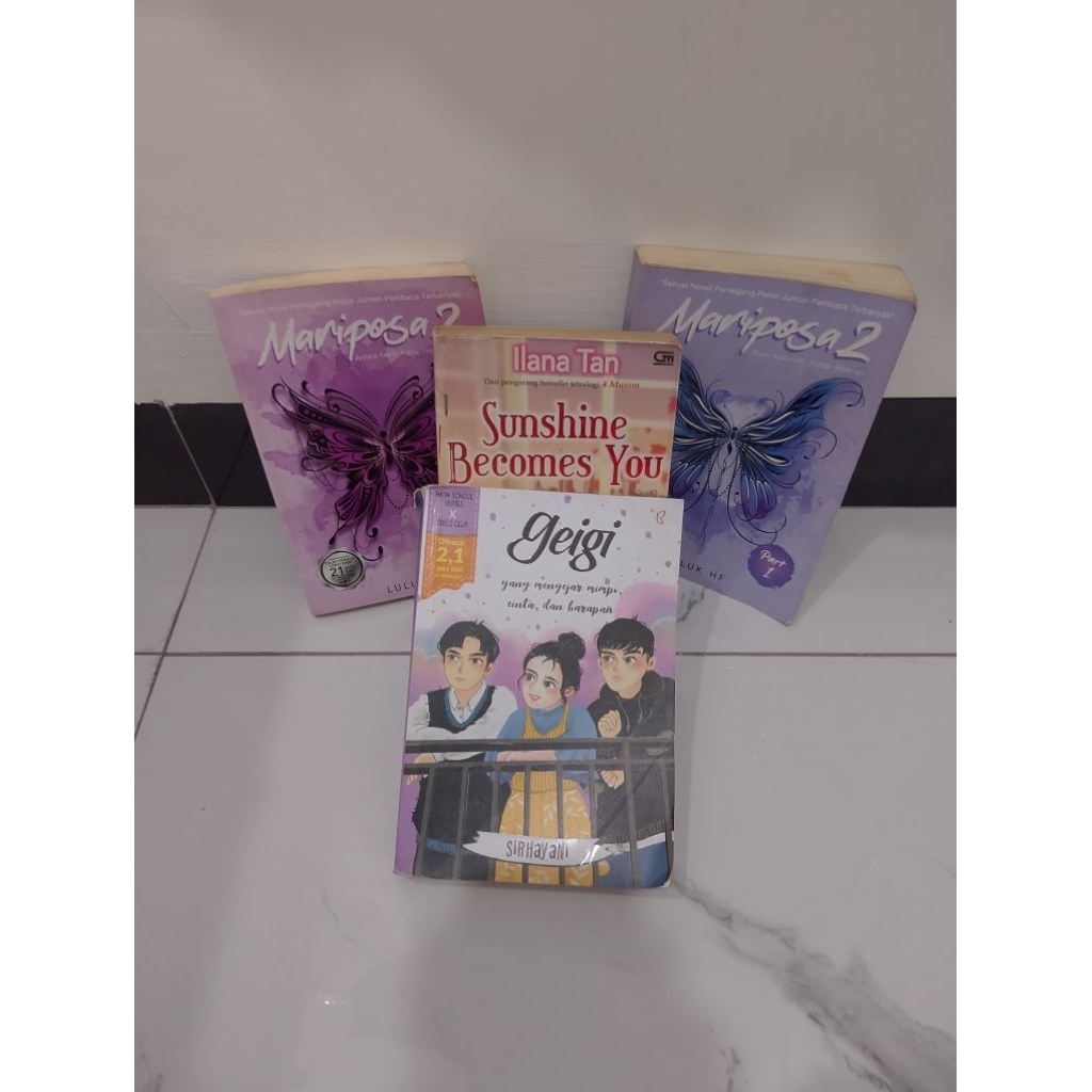 ​[PRELOVED NOVEL] Koleksi Best Seller: Geigi, Ilana Tan, & Mariposa 2

