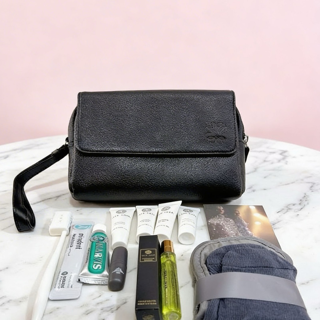 Elie Saab Gift Set Amenities Exlusive For Saudia Airlines + Black Pouch