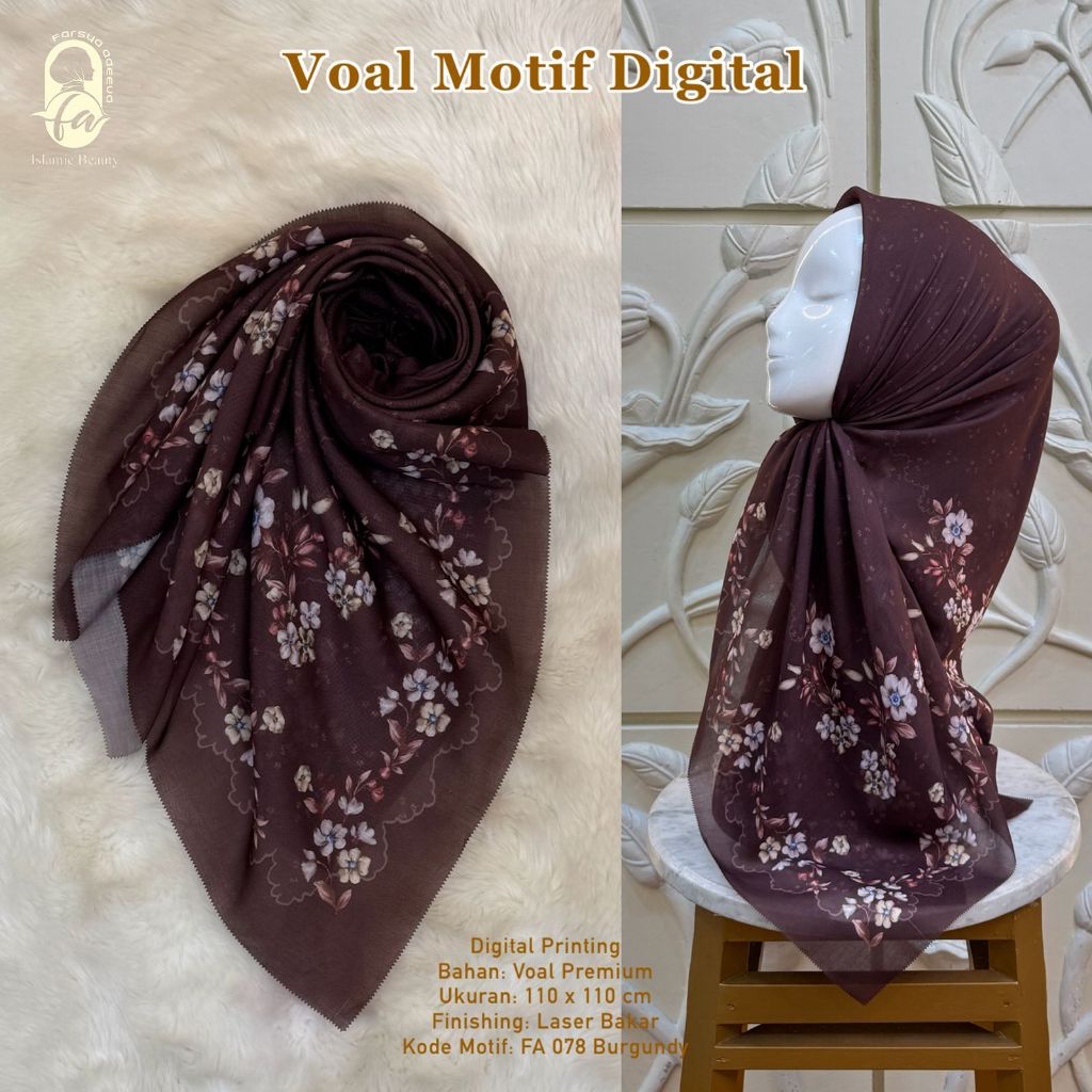 Farsya Adeeva - Voal Motif Digital LC FA 078