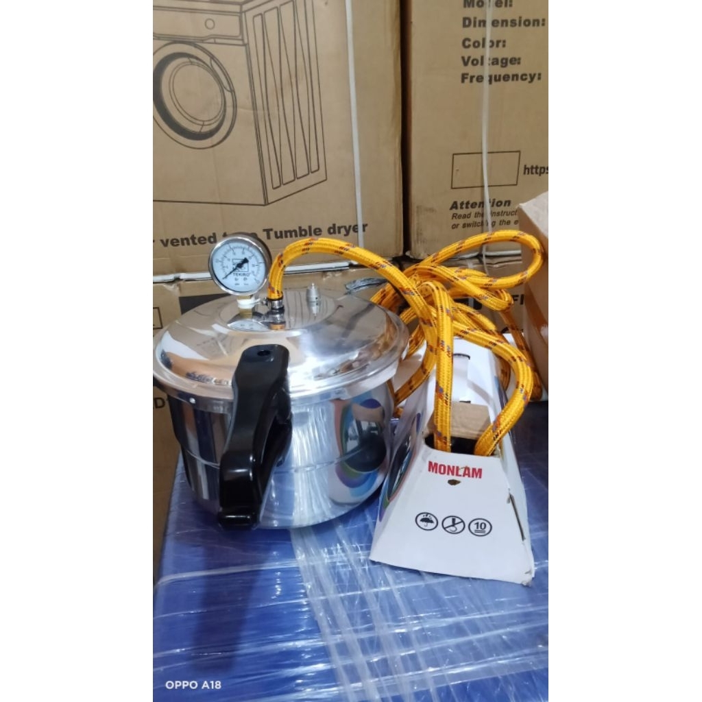 setrika uap presto 8 liter(siap pakai)