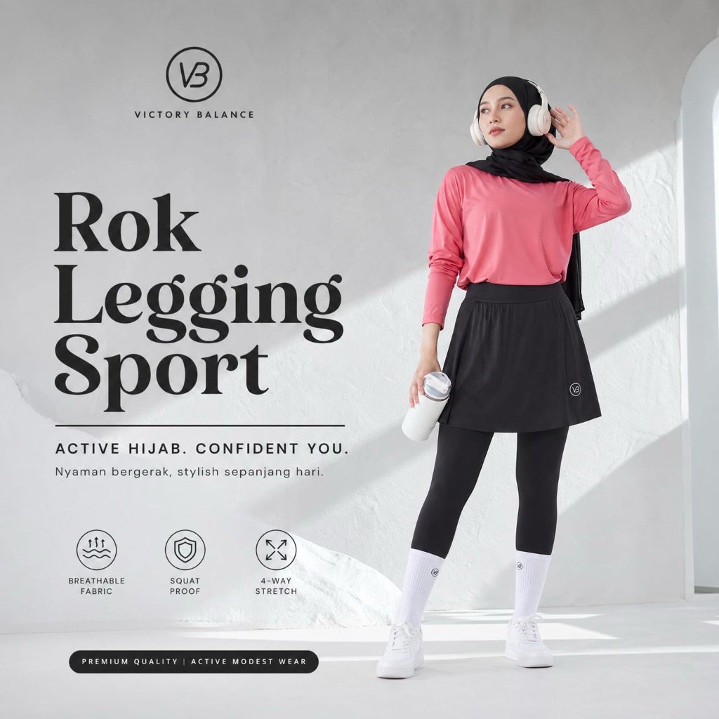 Victory Balance - Rok legging sport premium I Rok Legging Olahraga I Rok Legging Sport I Bawahan Ola