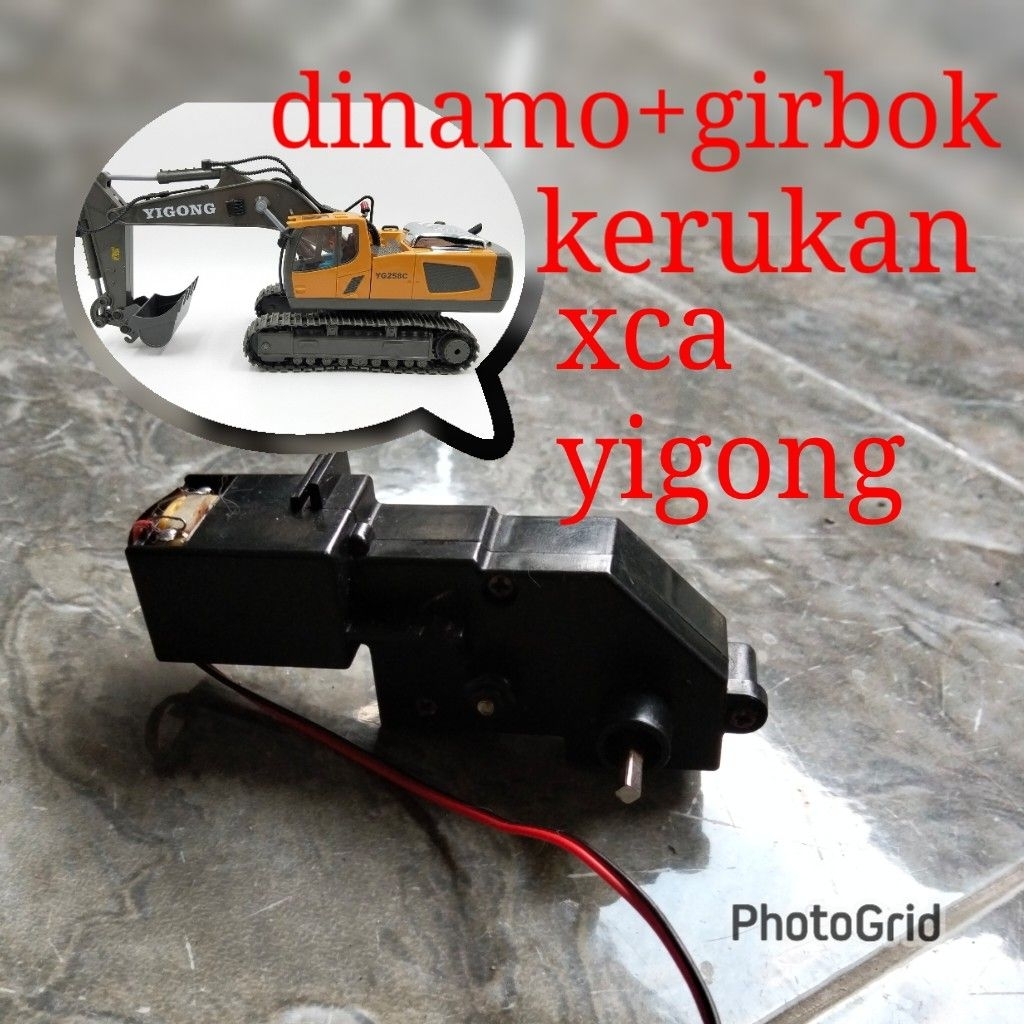 Dinamo set kerukan excavator rc yigong
