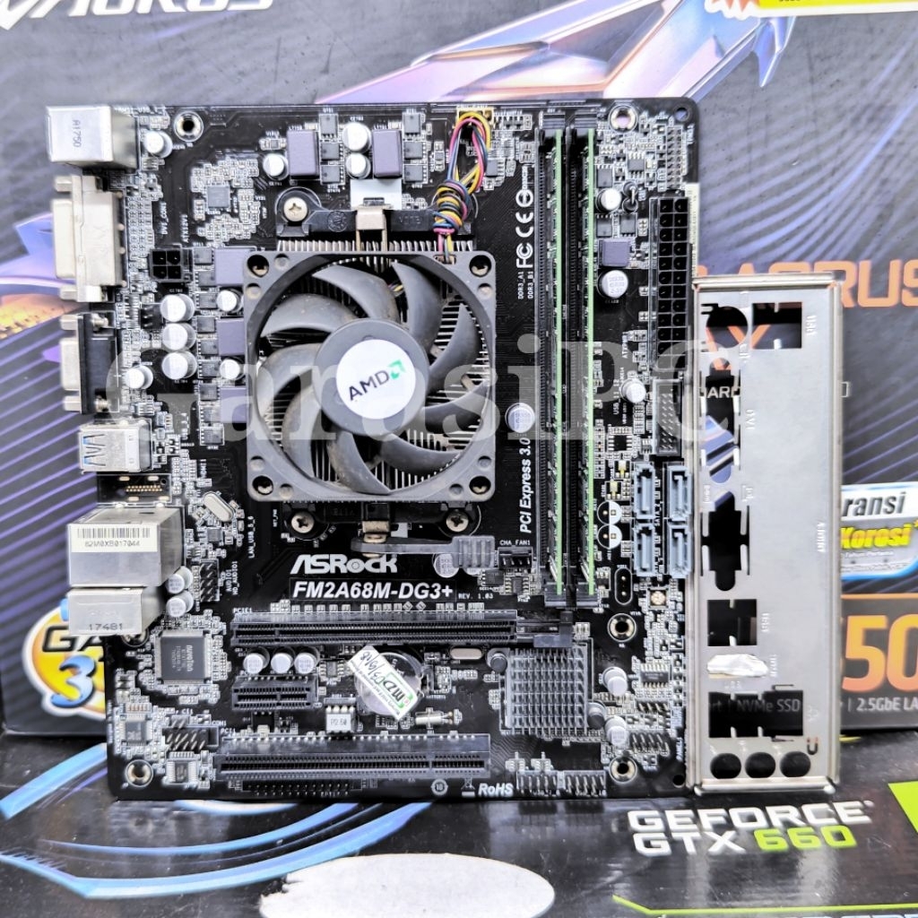 Motherboard AMD ASRock Socket FM2+ Processor A4-6300 Memory RAM 4GB DDr3