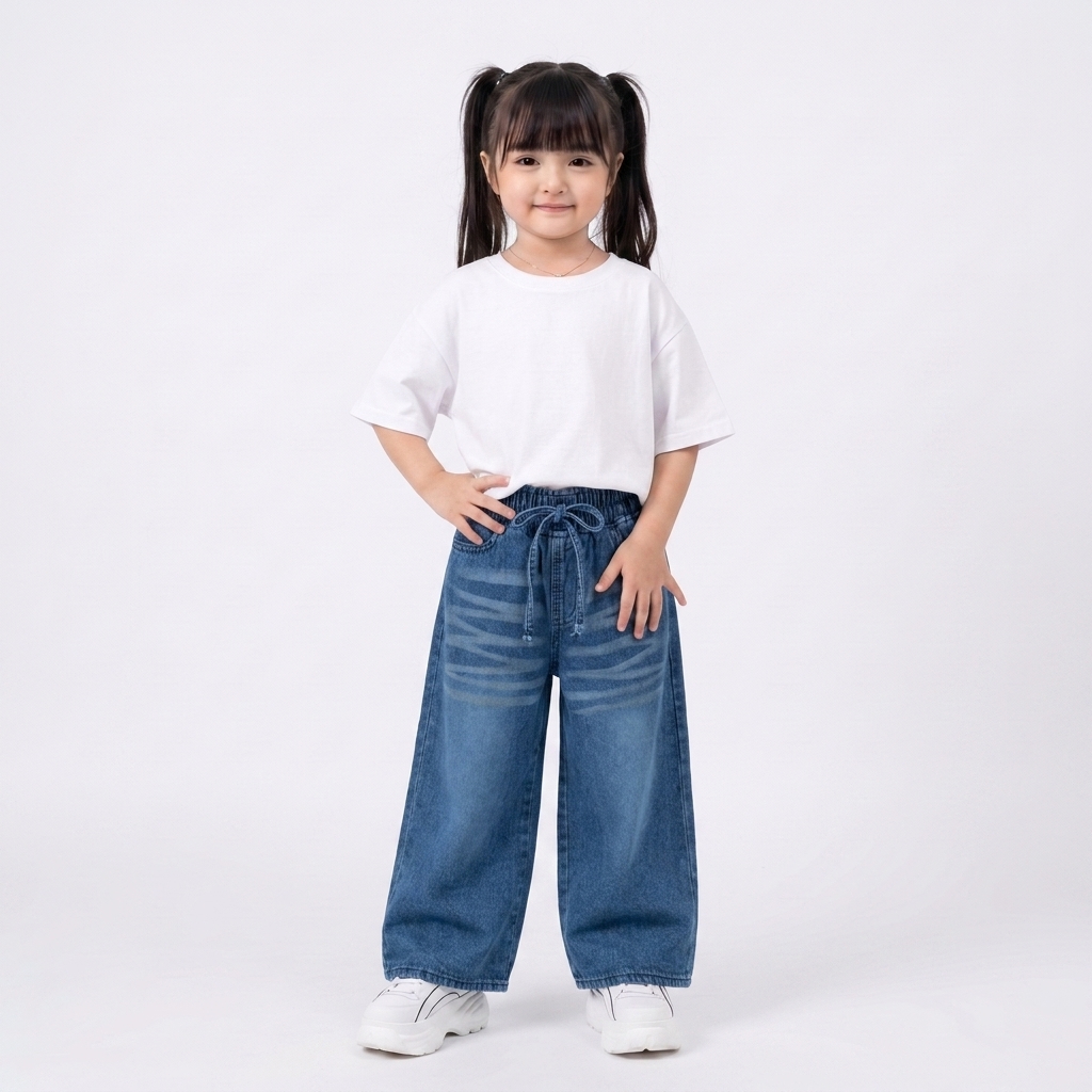 celana kulot scena jeans anak usia 2 tahun sampai 7tahun