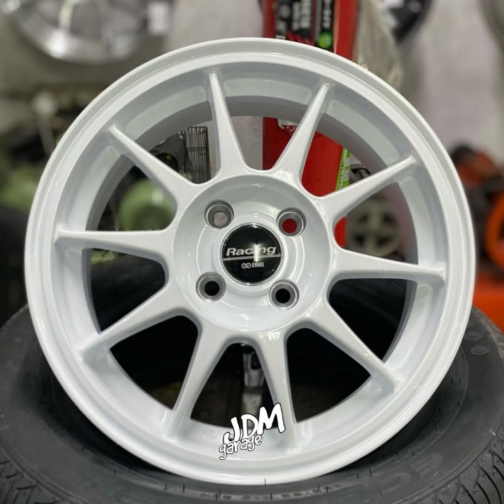 velg ENKEI TARMAC V2 r15 lebar 6,5 pcd 4x100 et 42 velg mobil ring 15 pnp mobil agya ayla swift fron