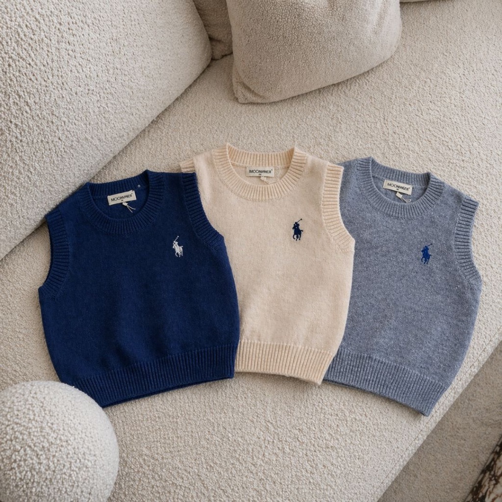 VEST RAJUT ANAK PREMIUM - FABIEN VEST - Rompi Knit Premium - Rompi Rajut Anak Perempuan Laki Laki - 