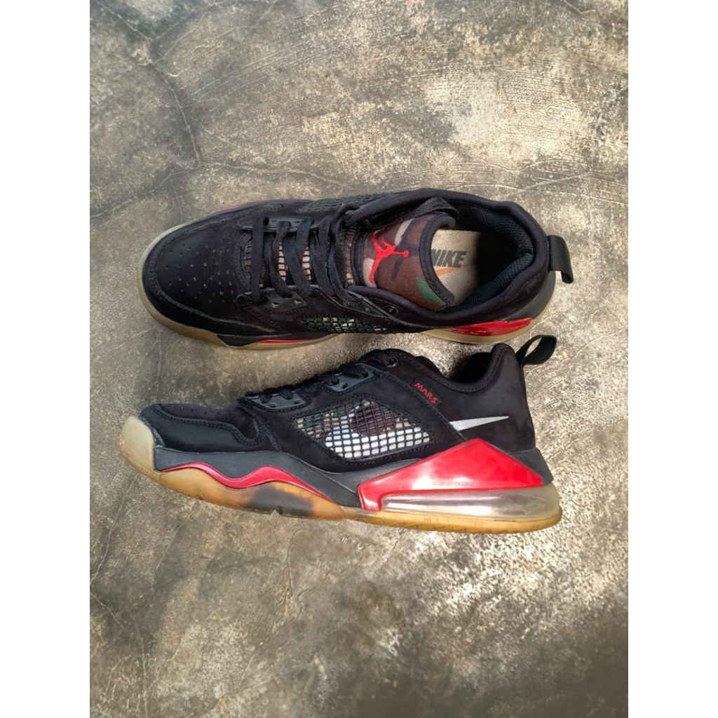 [preloved] sepatu basket nike air jordan mars 270 low bred pria wanita formal casual brand murah sec