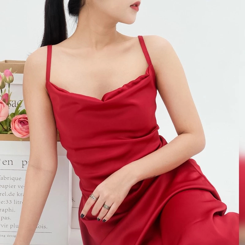 Ara Dress / Camisole Dress Serut/ Dresss Seksi Belah Paha V Neck