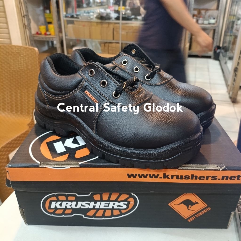 Krushers Utah Sepatu Safety Model Pendek Tali Original 100%