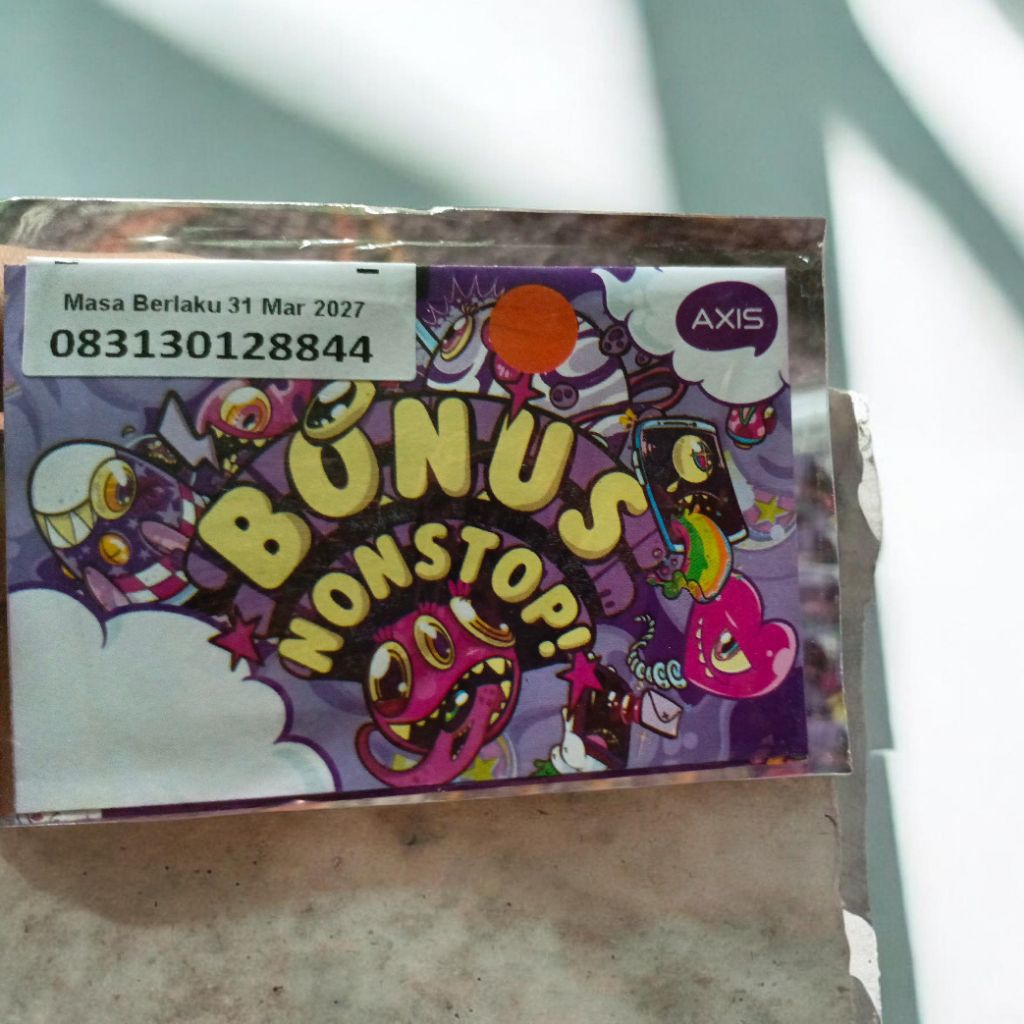 nomor cantik AXIS 31 30 12 88 44 isi kuota 3gb jaringan 5G