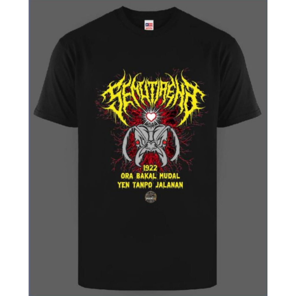 KAOS PSHT UNISEX PRIA WANITA- Semut ireng (ora budal)