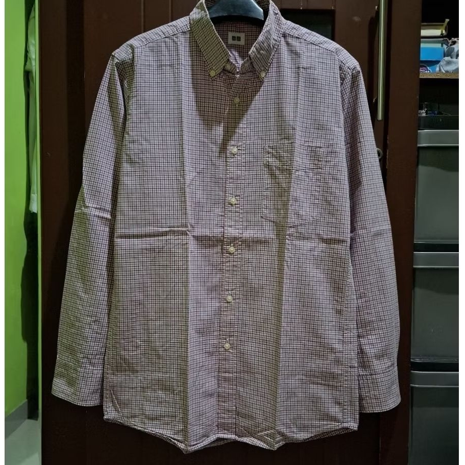 kemeja gingham box