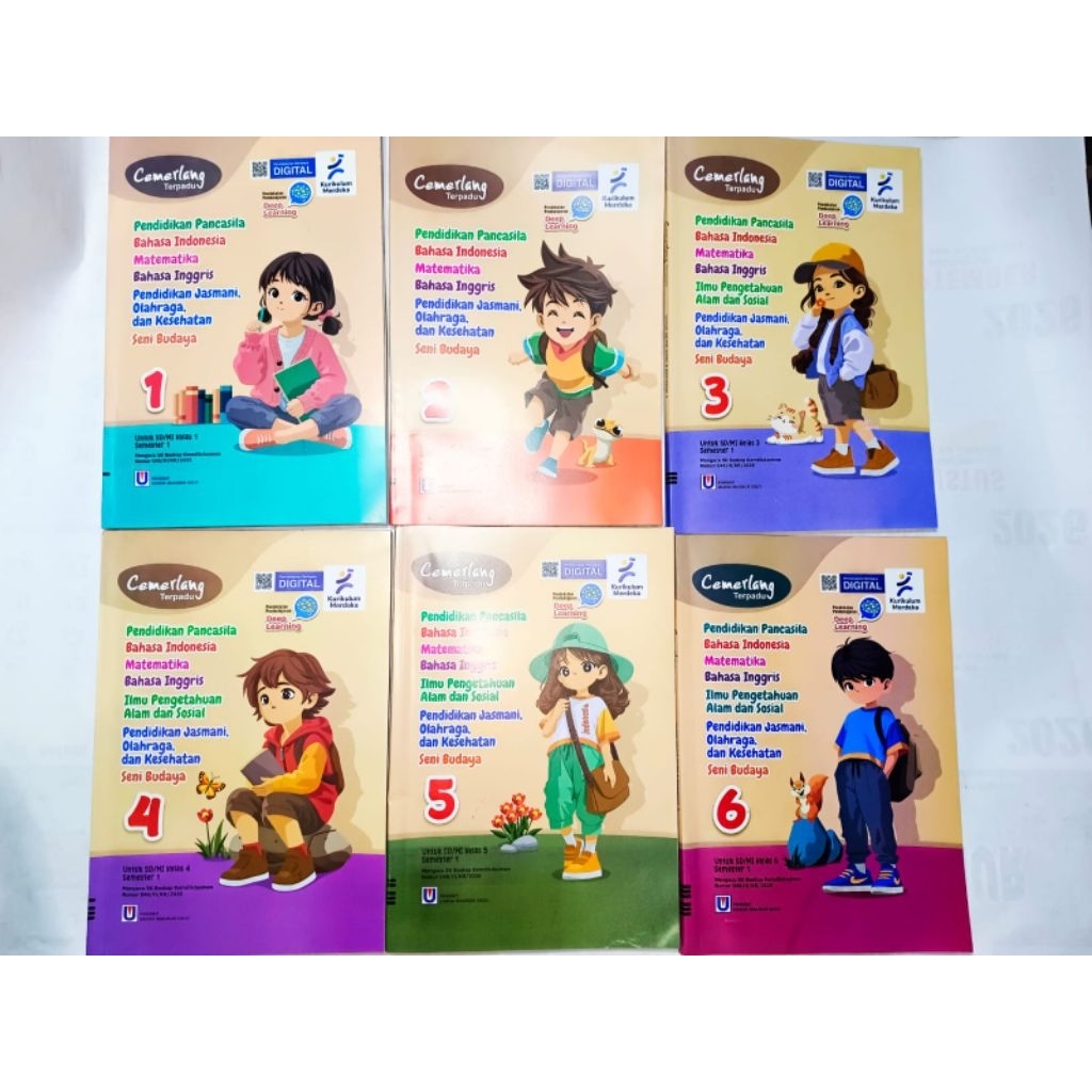 BISA (COD) LKS Multi Mata Pelajaran kelas 1, 2, 3, 4, 5, 6 Semester 1 Cemerlang SD/MI Kurikulum Merd