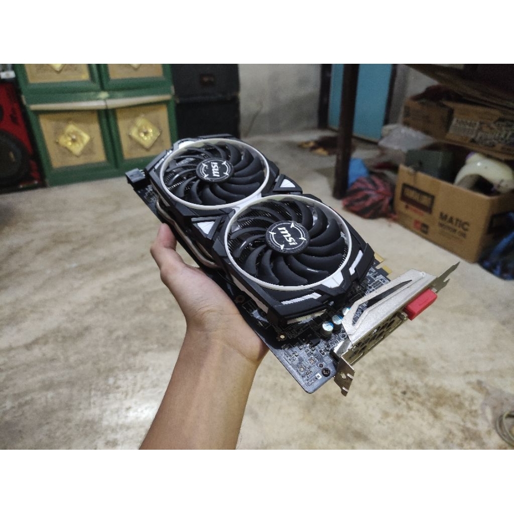 VGA MSI RX 580 8GB, dual HDMI, OC, normal, bekas pemakain pribadi