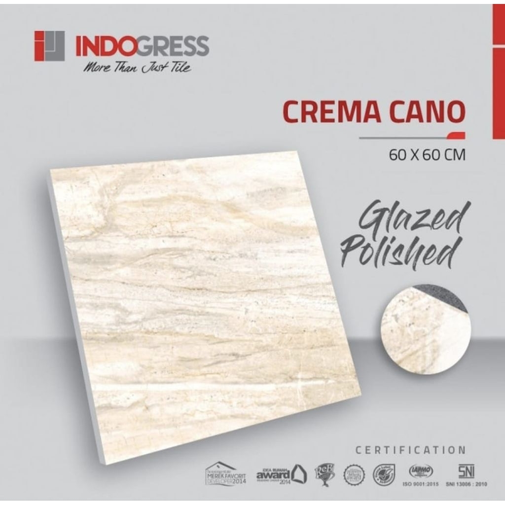 Granite 60x60 Indogress Crema Cano | Glazed Polish