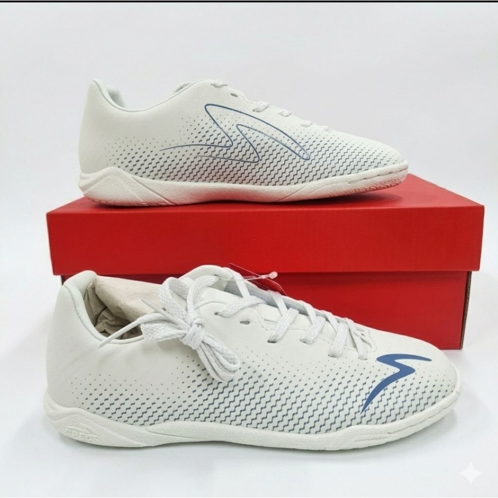 Sepatu Futsal Specs Xcells 2 Junior Original Shoes Sptu Sapatu JR Fut Putsal Spek Putih Anak Kids