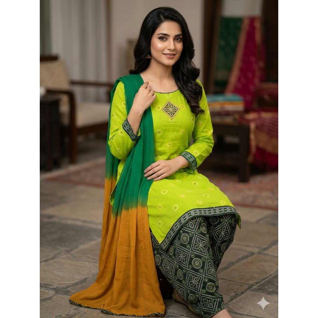 baju india set kurti
