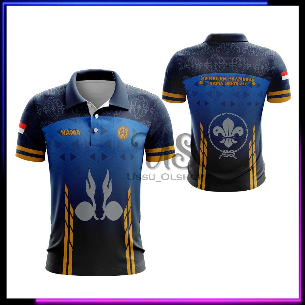 Kaos Polo Pramuka | Kaos Baju Jersey Pramuka Pembina Custom Nama