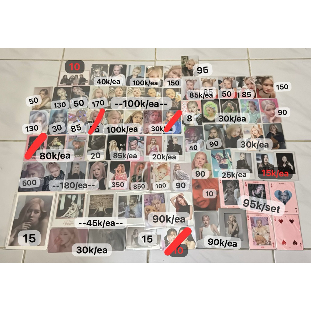 [OFFICIAL] PHOTOCARD ROSE BLACKPINK THE ALBUM HYLT LSG BORN PINK