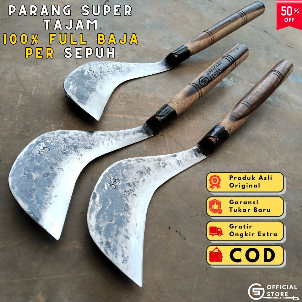 PARANG Rumput Model CikajaNG Super Tajam Full Baja Pilihan Berkwalitas Anti Meleot