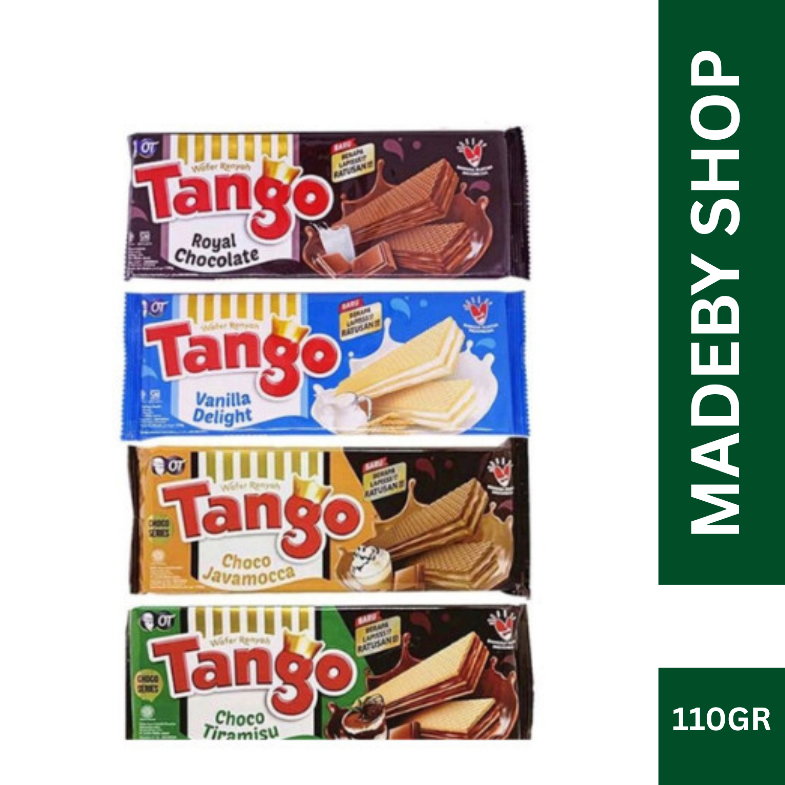 Tango Wafer 110Gr Rasa Vanilla Choco Javamocca Snack Makanan Ringan Jajanan Cemilan Camilan Pedas As
