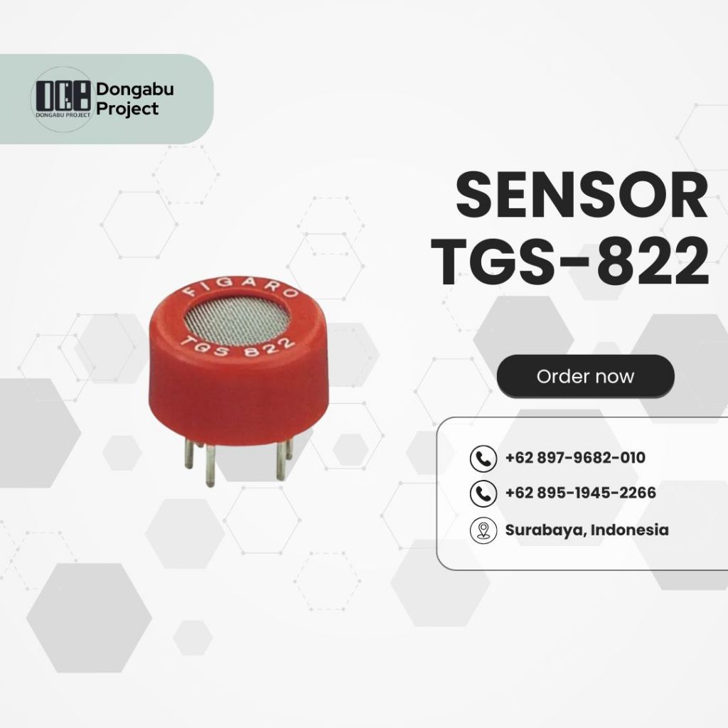 Sensor TGS 822 Figaro Organic Vapour Air Quality Sensor Gas Sensor