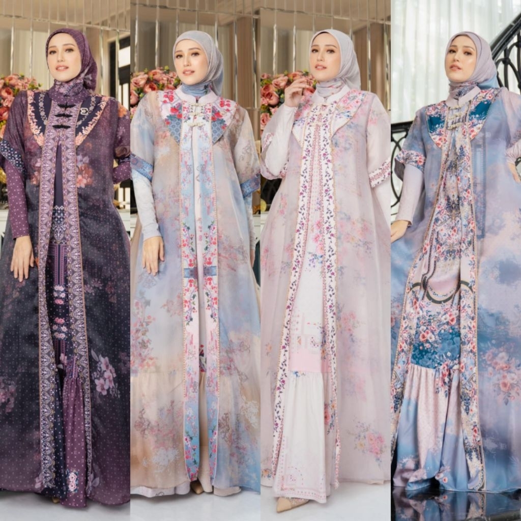 HUMANARA SERIES ANGGUN RAYYA by ELDEENA Set Keluarga Gamis Couple Eldeena Maharayya by rhyn dress le