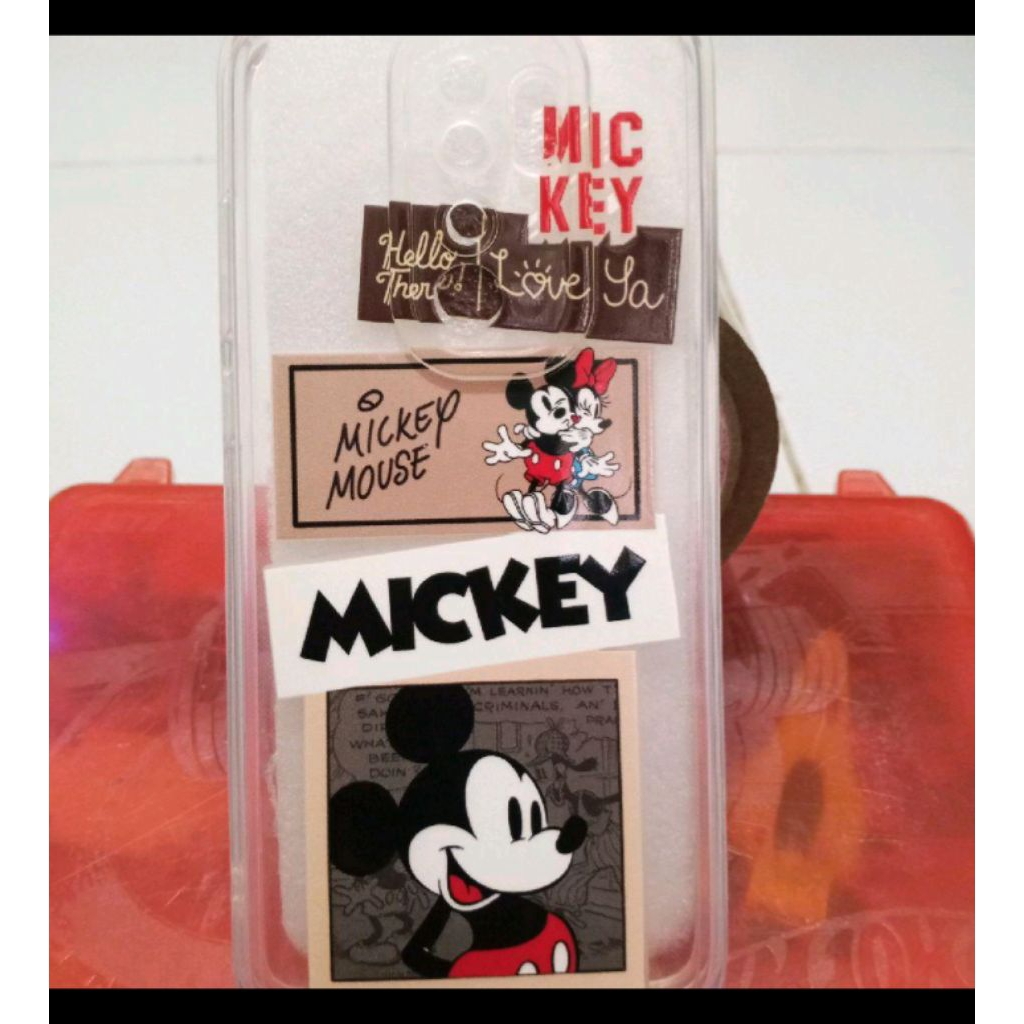 casing softcase hp redmi not 8 pro pict mickey