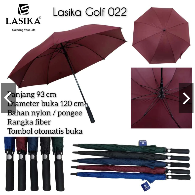 Payung Semi Golf fiber Lasika 022