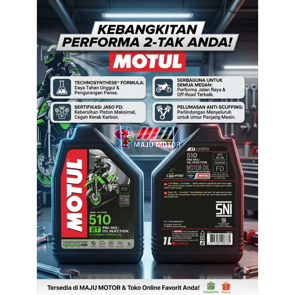 Oli Motul 510 2T / Oli Samping 2T Motul 510