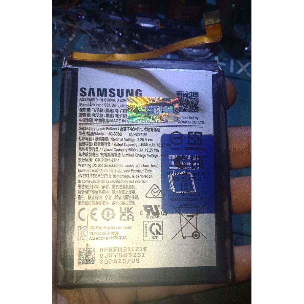 baterai double ic samsung a02s a025f copotan