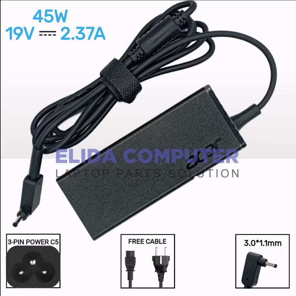 Adaptor Charger Acer A13-045N2A PA-1450-26 W15-045N4A 19V 2.37A 45W EMBOSS