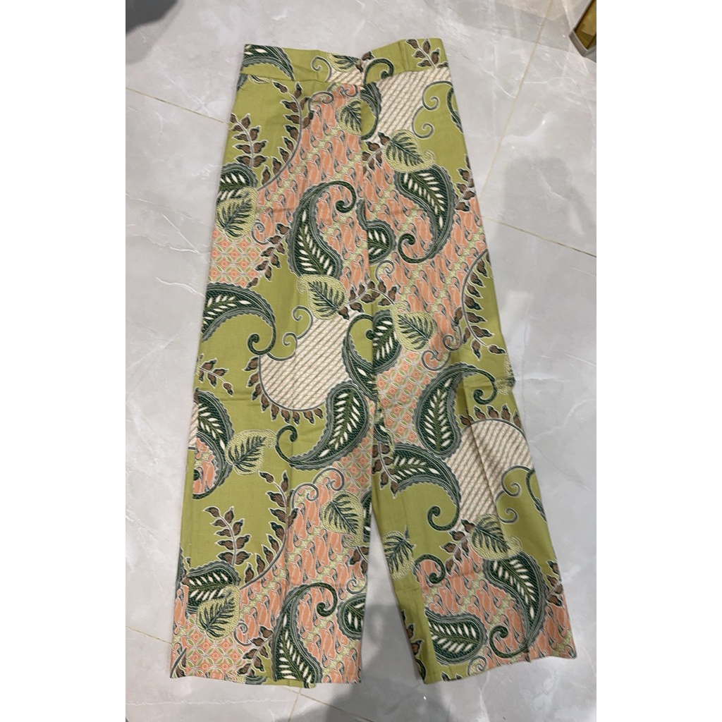 Jellyn Cullote Pants Batik / Celana Kulot Panjang Batik Modern Wanita